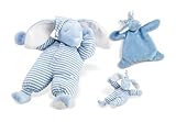 North American Bear Sleepyhead Bunny Toy Set, Blue by North American Bear
