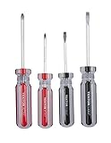 TEKTON 27040 Pro Screwdriver Set, Phillips and Flat, 4-Piece [Older Model] [並行輸入品]