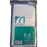 酒井化学工業:ミナ チャック付ポリエチレン袋 「ミナジップ」E-4 MZE-4 型式:MZE-4（1セット:200枚入）