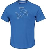 Detroit Lionsマジェスティックスキルでモーションメンズブルーシャツビッグ＆トールサイズ XL