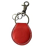 イタリアンレザー 栃木レザー 500玉が2枚入る コインキーホルダー 小銭入れ 500円硬貨 ギター ピックケース コイン型 電子マネー Edy Quicpay レッド