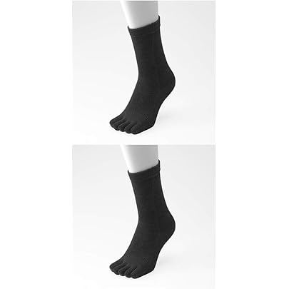 Amazon.co.jp: ゆびのばソックス レギュラー ブラック Mサイズ 足長