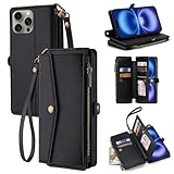 ZAZ for OPPO A5 5G 手帳ケース オッポA5 手帳型 手帳タイプ ケース カバー PUレザー カードポケット カード収納 サイドポケット スタンド機能 ショルダーストラップ ブラック or-LCK-BK-X727