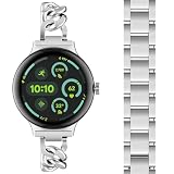 [GYOKUYU] コンパチブルGoogle Pixel Watch 4/3/2/1 41mm/45mm オシャレバンド ステンレス材質 ピクセルウォッチ 4 交換バンド 調節可能 金属 ビジネスデザイン 高級 交換用 Pixel Watch 4ベルト ステンレス 交換ベルト（45mm）
