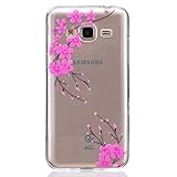 Samsung Galaxy J3 2015 ケース カバー, UNEXTATI 高品質 TPU 超薄型 柔軟 保護カバー ケース 液晶保護 脱着簡単 耐衝撃 軽量 Samsung Galaxy J3