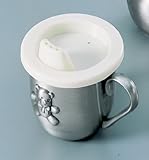 Teddy Bear Baby Sippy Cup - Brushed Finish - Silverplate by Creative Gifts