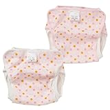 西松屋 2枚組おむつカバー（ピンクドット） 【80cm・90cm・95cm】　90