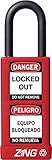 ZING 7070 RecycLock Safety Padlock Keyed Different 1-1/2 Shackle 3 Long Body Red [並行輸入品]
