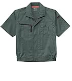ホシ服装IDIES 686半袖ブルゾン オリーブドラブ サイズ:3L