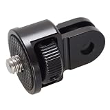 エツミ Gopro用 変換アダプター 1/4インチネジ 変換アルミアダプター アルミ製 Gopro対応 ブラック VE-2489