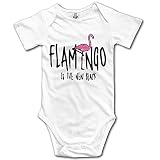 fillmore-m新生児Babys Boy 's & Girl 'sフラミンゴピンク長袖ロンパースボディスーツ服装0 – 24ヶ月のホワイト カラー: ホワイト