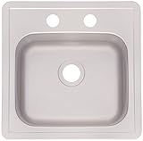 Kindred FBFS602NKIT Single Bowl Stainless Steel 15 x 15-Inch Top-mount Sink [並行輸入品]