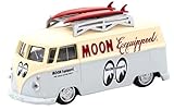 TARMACWORKS 1/64 フォルクスワーゲン Type II (T1) Panel Van Mooneyes with Roof Rack and Surfboard 完成品 T64S-005-ME1