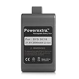 Powerextra Dyson dc16 2000 mAh Li - Ion充電式バッテリーパック