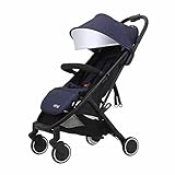 ベビーカー、折り畳み式フォークリフト、アルミフレーム、オックスフォードクロス ( Color : Blue )