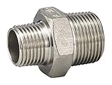 フローバル ステンレス製ねじ込み継手 異径ニップル VRN-1004 1"1/4x1/2