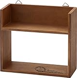 不二貿易 木製ディスプレイBOX 2段 ブラウン 31805