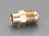エスコ(ESCO) F1/2"x1/2" フレアハーフユニオン(ﾛｳ付型) EA442AC-44