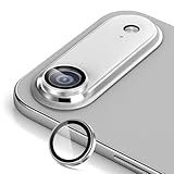 antalink 対応 iPhone 17 Air カメラ保護 カメラ保護カバー アルミ合金＋強化ガラス製 カメラフィルム 曇り防止 高透過率 黒縁取り 露出オーバー防止 指紋防止 自動吸着 気泡ゼロ 対応 いphone 17 Air レンズカバー 【2枚セット】 (クラウドホワイト)