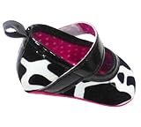 Cow Print Shoes For Baby Girl inホワイト&ブラック3 – 6ヶ月( 3.75 "インソール)