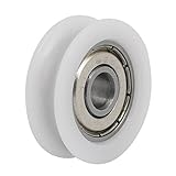 uxcell ベアリングプーリー ドアローラー Uグルーブ スライディング 6mmx26mmx8mm
