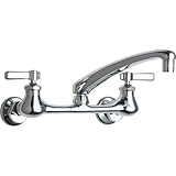 Chicago Faucet 540-LDL8ABCP Wall Mounted Sink Faucet, Chrome [並行輸入品]