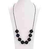Silicone Teething Necklace BPA Free FDA Approved. Fashion Statement Necklace Will Be Your Favorite B