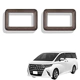 EopTatoo 新型 アルファード ヴェルファイア 40系に対応 専用 2列シートスイッチパネルカバー カスタムパーツ アクセサリー 室内装グッズ (木目調)