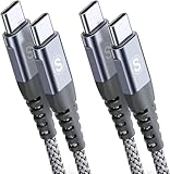 USB. Type C to Type C ケーブル 【2M/2本セット PD対応 60W急速充電】Pixel等Type-c機種対応-赤