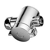 SunniMix 高品質　家庭　ブラス　クローム　シャワー　ヘッド　ダイバータ　バルブ　ホース　エクステンション　実用的　便利　耐久性