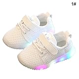 Nice Days（ナイス　ディズ）　ベビーシューズ　子供スニーカー　男の子・女の子靴　履きやすい (18.5cm, ホワイト)