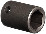 Martin 4622 Forged Alloy Steel 11/16 Type II Opening 1/2 Power Impact Square Drive Socket 6 Points S
