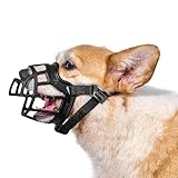 OneTigris 犬 口輪 通気性 水が飲める犬用マズル 調節可能 無駄吠え防止グッズ 犬 かみぐせ防止 散歩口輪 家具破壊防止 マズルガード 社会化訓練 犬吠え防止 グッズ 犬の不快感を軽減(S)