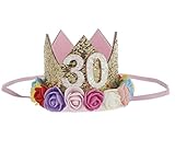 KRY ベビー 王冠 クラウン パーティー キッズ 大人 子供用 髪飾り ガールズ 帽子 ヘッドバンド 可愛い フラワー クラウン ストレッチ キッズ 女子会 パーティー ヘアバンド 1歳 2歳 3歳