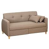 快適ホームズ 2P 引出し付きソファ CONTA ブラウン XS-013BR