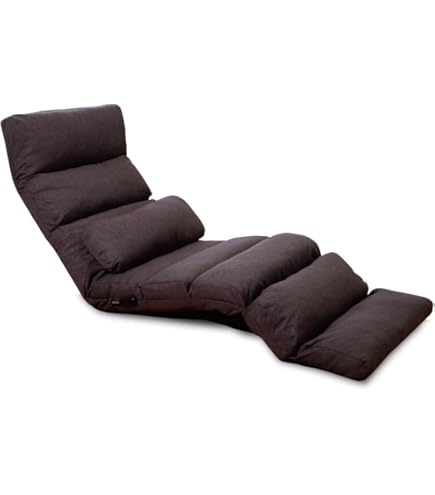 Amazon｜LOWYA ロウヤ 座椅子 肘掛け付き 長座椅子 14段階