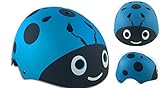KUNFUN 子供用 軽量 ヘルメット 調節可能 キッズ プロテクター サイクリング 自転車 スケート びっくり 軽い ヘルメット 幼児 キッズ 子供 小学生 3-12歳の子供 (青, M （頭囲：5