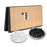 囲碁 マグネット 囲碁セット 碁石ケース付き 長さ28.5 cm 幅28.5 cm 囲碁盤 折りたたみ式 ポータブル マグネット石 知育玩具