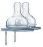 Pura Kiki Wide Neck Natural Vent Silicone Nipple, Slow Flow, 0-3 Months+ by Pura Kiki [並行輸入品]