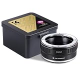 K&F CONCEPT マウントアダプター Olympus対応 オリンパス対応 OMマウントレンズ ソニー対応対応 Eマウント NEX カメラ 装着用 変換 レンズアダプターリング a6700 a7CII ZV-E10 NEX-7 NEX-3 NEX-3N NEX-5 NEX-5R NEX-6カメラ専用 高精度 無限遠実現 メーカー直営店