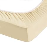 Blue Banana Jersey Knit Fitted Crib Sheet, Bone by Blue Banana [並行輸入品]