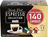 【まとめ買い】エスプレッソ カフィタリー 互換 カプセル コーヒー 140個入り(3種類) コーヒーカプセル コストコ