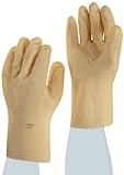 Ansell Canners & Handlers 392 Latex Glove, Powder Free, Pinked Cuff, 12 Length, 20 mils Thick, X-Sma