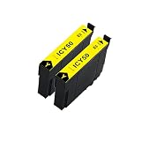 エプソン用 ICY50 互換インク イエロー 増量版 2本セット ICY50インク ICチップ残量表示検知機能付き IC50 50L互換 インク カートリッジ 対応機種：EP-301 EP-302 EP-702A EP-703A EP-704A EP-705A EP-774A EP-801A EP-802A EP-803A EP-803AW EP-804A など