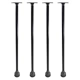 パイプ飾り12rclegs 26-inchテーブル脚Complete Set Industrialスチールグレー