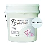 【CORAL TEX】古代珊瑚の恵みを主成分とする西洋漆喰 20kg 珪藻土風 (016 STREAM BLUE)