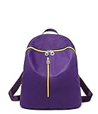 J&M #8028B学院風鞄 防水性耐久性ナイロンバックパック レディースバッグ backpack 通学 通勤 アウトドア purple
