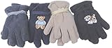 4つペアMongolianフリースVery Warm 1つサイズ手袋for Ages 3 – 12ヶ月