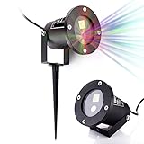 Voion Dynamic Outdoor and Indoor Christmas Laser Light,Bright Green Christmas Tree and Red Star Patt