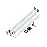 バレッタ73014062パールホワイトゲートキットビニール手すり、36インチ、ホワイト